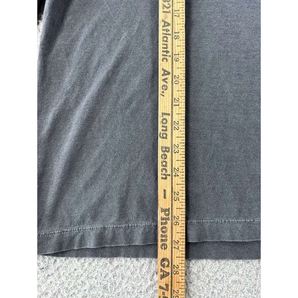Standard James Perse T-Shirt Mens 3/Large Faded Black Crew Neck Long Sleeve - Picture 4 of 9